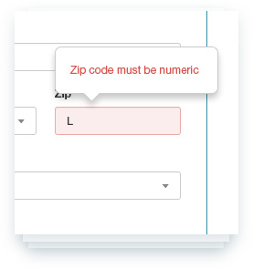 zip code  Clear Spring onboarding interface redesign