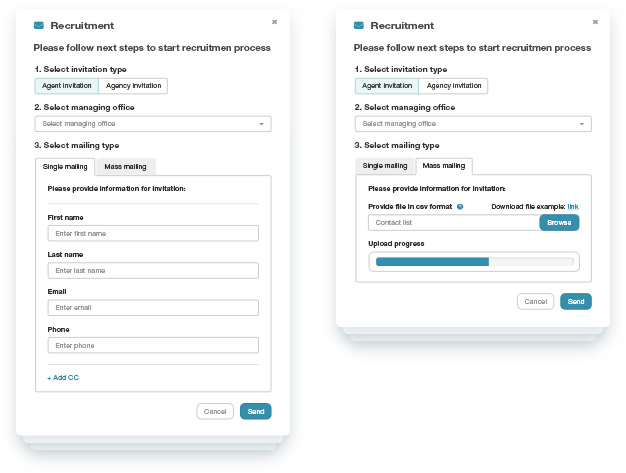  Clear Spring onboarding interface redesign