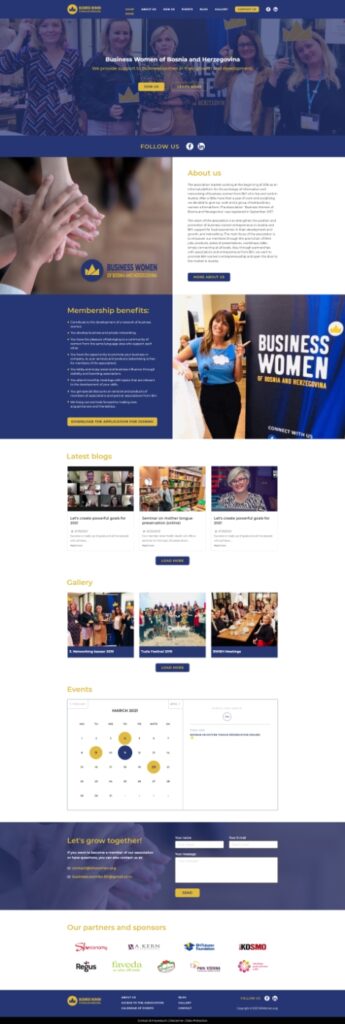 PieSoft UX audit for Business Women of Bosnia and Herzegovina